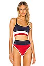 view 1 of 5 EVA ビキニトップ in Red, White & Blue