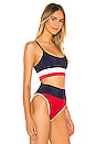 view 2 of 5 EVA ビキニトップ in Red, White & Blue