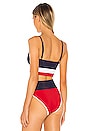 view 3 of 5 EVA ビキニトップ in Red, White & Blue