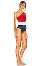 view 2 of 5 Carlie One Piece in Red, White & Blue