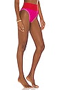 view 2 of 5 Emmy Bikini Bottom in Fuchsia Red & Neon Pink
