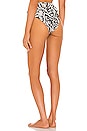 view 3 of 4 Daisy Bikini Bottom in Black & Cream Animal