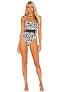 view 1 of 3 Julia One Piece in Black & Cream Animal