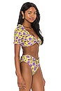 view 2 of 4 HAUT DE MAILLOT DE BAIN LANA in Lime Punch Gardenias