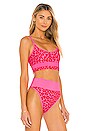 view 2 of 5 Eva Bikini Top in Famous High Risk Red Leopard
