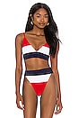 view 1 of 5 TOP BIKINI RIZA in Red, White & Blue
