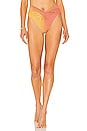 view 1 of 5 BAS DE MAILLOT DE BAIN ZURI in Yellow & Orange Ombre