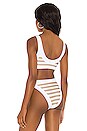 view 3 of 4 TOP BIKINI ISLE in Taupe & White Stripe