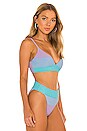 view 2 of 4 TOP BIKINI RIZA in Pastel Color Block