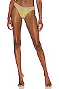 view 1 of 4 Vanessa Bikini Bottom in Taupe & Yellow Zebra