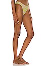 view 2 of 4 Vanessa Bikini Bottom in Taupe & Yellow Zebra