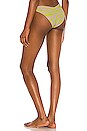 view 3 of 4 Vanessa Bikini Bottom in Taupe & Yellow Zebra