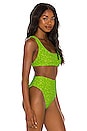 view 2 of 4 Peyton Bikini Top in Lemon Lime Leopard