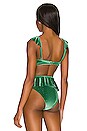 view 3 of 5 Glitter Poppy Bikini Top in Emerald