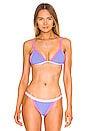 view 1 of 4 Mika Bikini Top in Pink & Periwinkle Colorblock