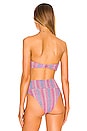 view 3 of 5 KELSEY 비키니 탑 in Shine Valentines Stripe