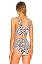 view 3 of 4 Dallas Bikini Top in Taupe Core Leopard