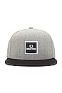 view 1 of 2 Alpha Square Mp Snapback Hat in Heather Grey