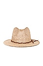 view 1 of 3 Messer Western Straw Fedora Hat in Sand