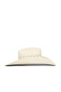 view 3 of 4 Laredo Panama Straw Cowboy Hat in Catalina Sand