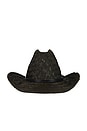 view 1 of 2 Houston II Straw Cowboy Hat in Black