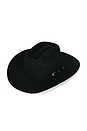 view 4 of 3 Prescott Brick Top Cowboy Hat in Black