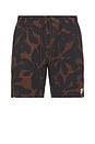 view 1 of 5 Everyday Stretch Hybrid Swim Short in Pinecone Brown Floral