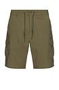 view 1 of 5 Shyft Stretch Cargo Short in Ivy Green