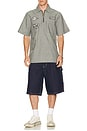 view 7 of 7 Builders Carpenter Baggy Short in Rinse Denim