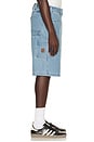 view 2 of 6 Builders Carpenter Baggy Short in Washed Blue Denim