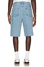 view 3 of 6 Builders Carpenter Baggy Short in Washed Blue Denim