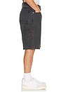 view 2 of 6 Builders Carpenter Baggy Short in Washed Black Denim