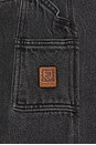view 6 of 6 Builders Carpenter Baggy Short in Washed Black Denim