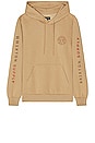 view 2 of 3 Crest Hoodie in Sand, Barn Red, & Bison