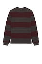 view 1 of 4 Midnight Crew Sweater in Black & Port Stripe