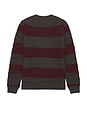 view 2 of 4 Midnight Crew Sweater in Black & Port Stripe