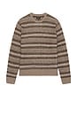 view 1 of 4 Midnight Crew Sweater in Multi Neutral Stripe