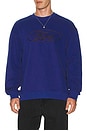 view 4 of 5 x Ford Number One Relaxed Fleece Crew Sweatshirt in Ford Blue