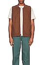 view 7 of 7 Builders Abraham Reversible Vest in Bison & Burnt Red