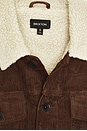 view 3 of 3 Cable Sherpa Lined Trucker Jacket in Pinecone Brown