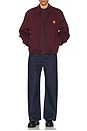 view 5 of 5 Union Relaxed Harrington Jacket in Port