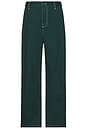 view 1 of 5 Baggy Skate Panst in Deep Emerald