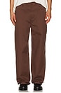 view 4 of 6 PANTALON BAGGY UNION in Pinecone Brown