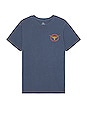 view 2 of 3 Boswell Short Sleeve Standard Tee in Washed Navy & Black
