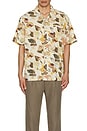 view 3 of 3 Bunker Reserve Short Sleeve Camp Collar Shirt in Multi Color Shell