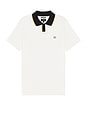 view 1 of 4 Mod Flex Short Sleeve Polo in Off White & Black