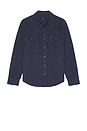 view 1 of 3 Bowery Overshirt in Washed Navy