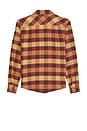 view 2 of 4 Bowery Flannel Shirt in Curry, Washed Black, & Crimson