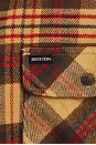 view 3 of 4 Bowery Flannel Shirt in Curry, Washed Black, & Crimson