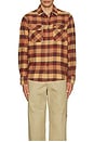 view 4 of 4 Bowery Flannel Shirt in Curry, Washed Black, & Crimson